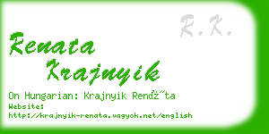 renata krajnyik business card